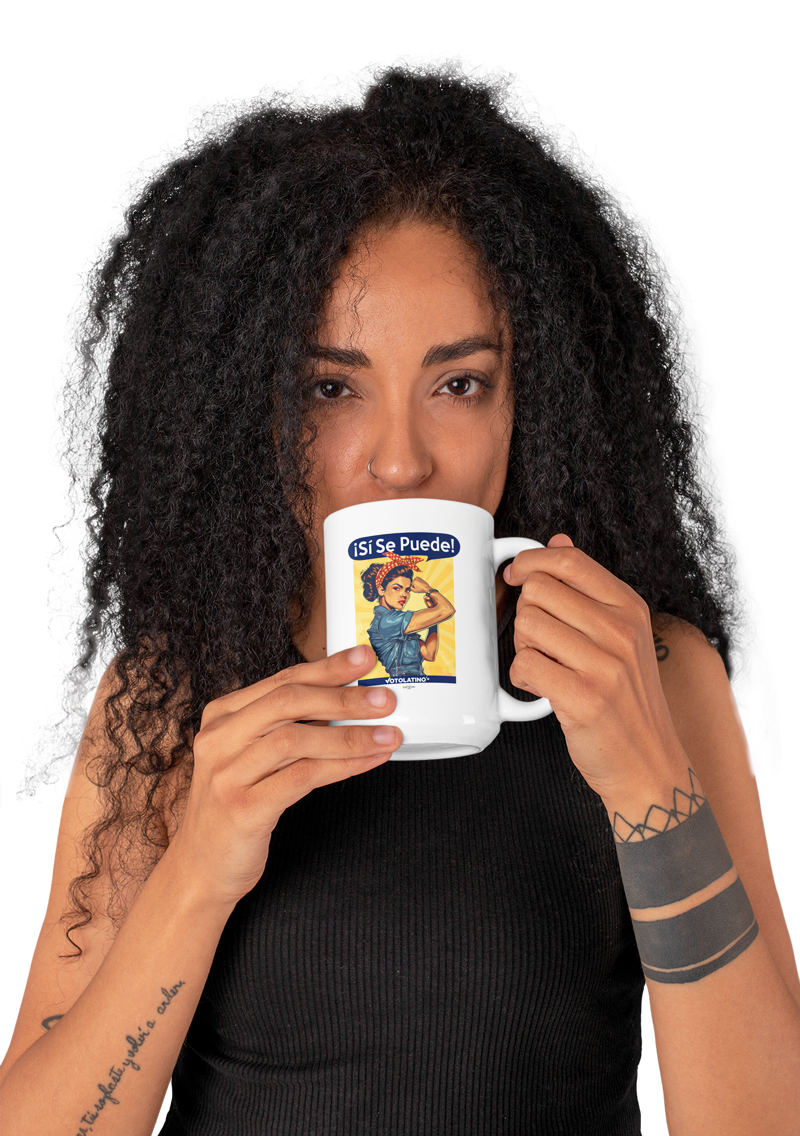 woman sipping a mug